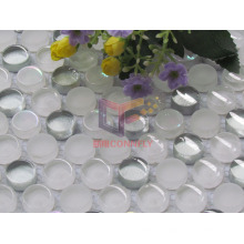 Round Shape Crystal White Mosaic (CFC646)